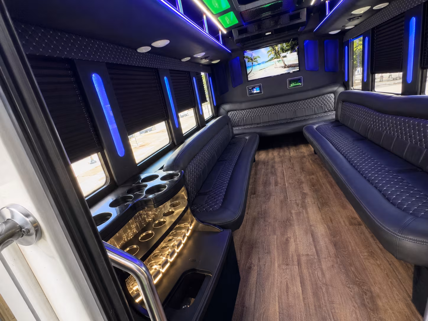 Louisville Private Event Transportation party bus exterior