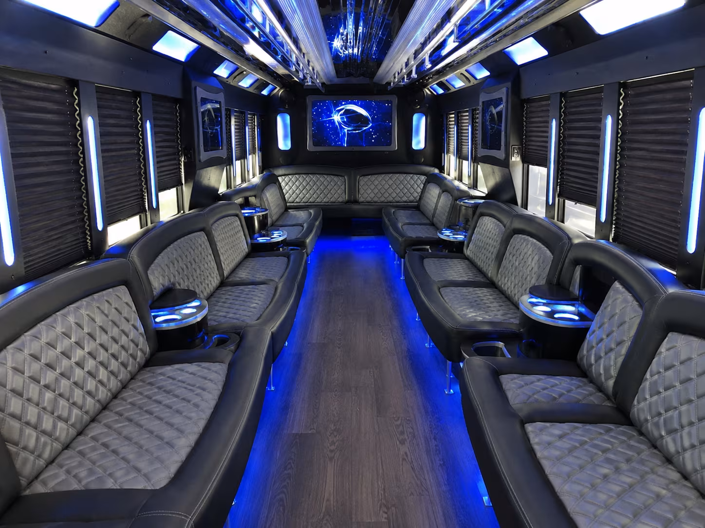Louisville Private Event Transportation party bus exterior