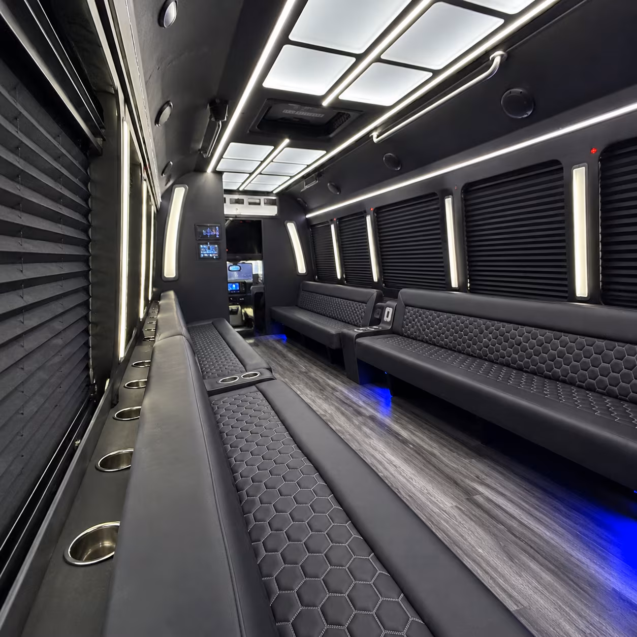 Louisville Prom & Homecoming Transportation party bus exterior