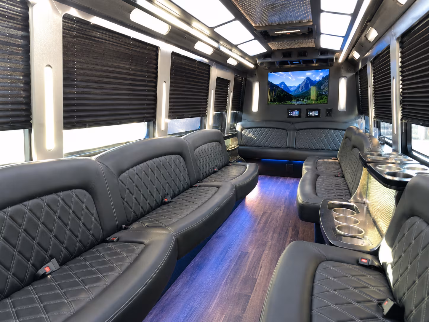 Louisville Sporting Event Transportation party bus exterior