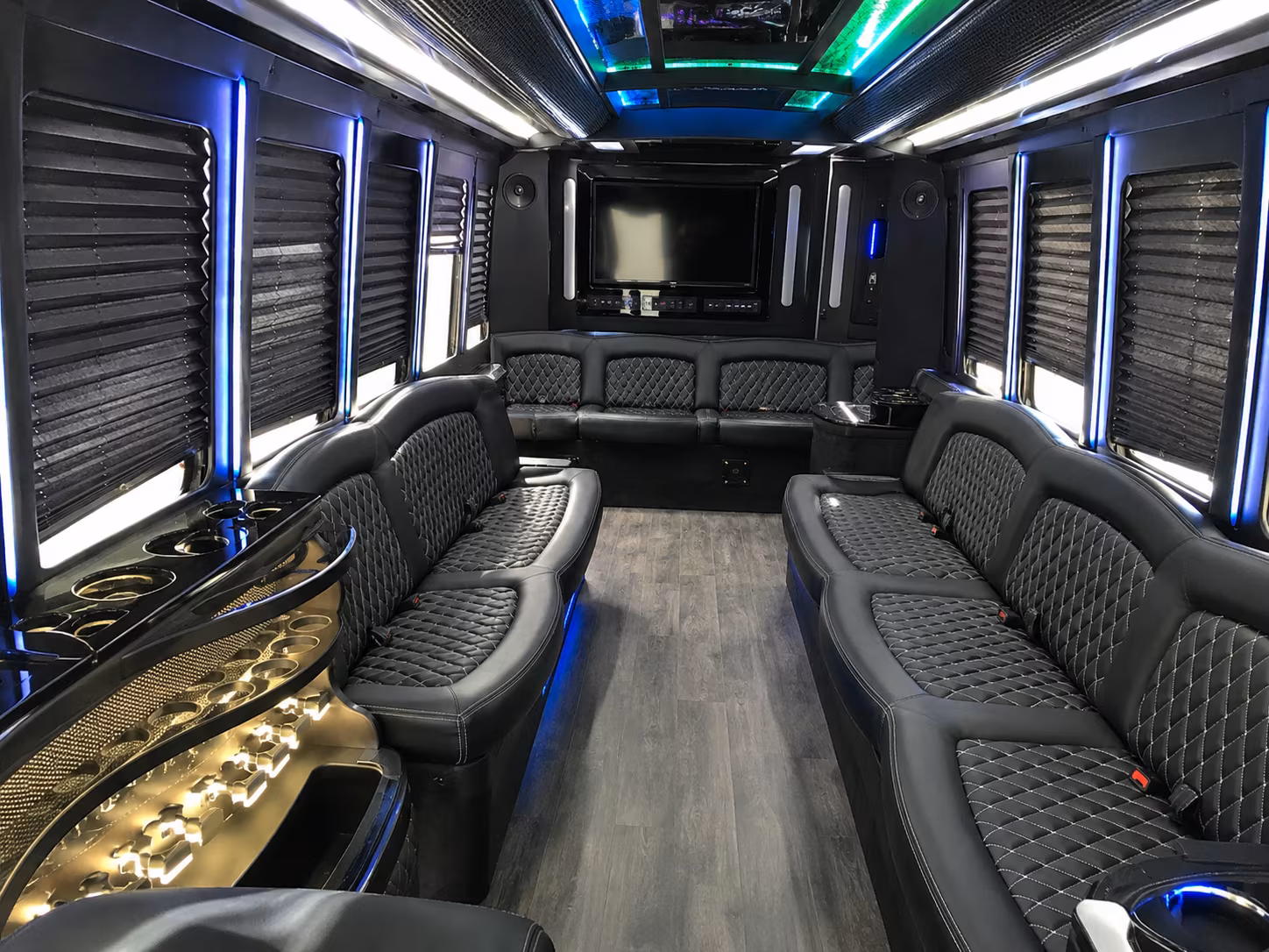 Louisville Sporting Event Transportation party bus exterior