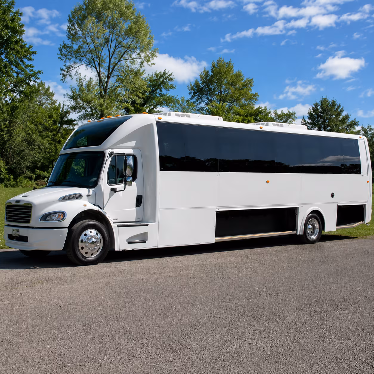 Louisville Wedding Transportation party bus exterior