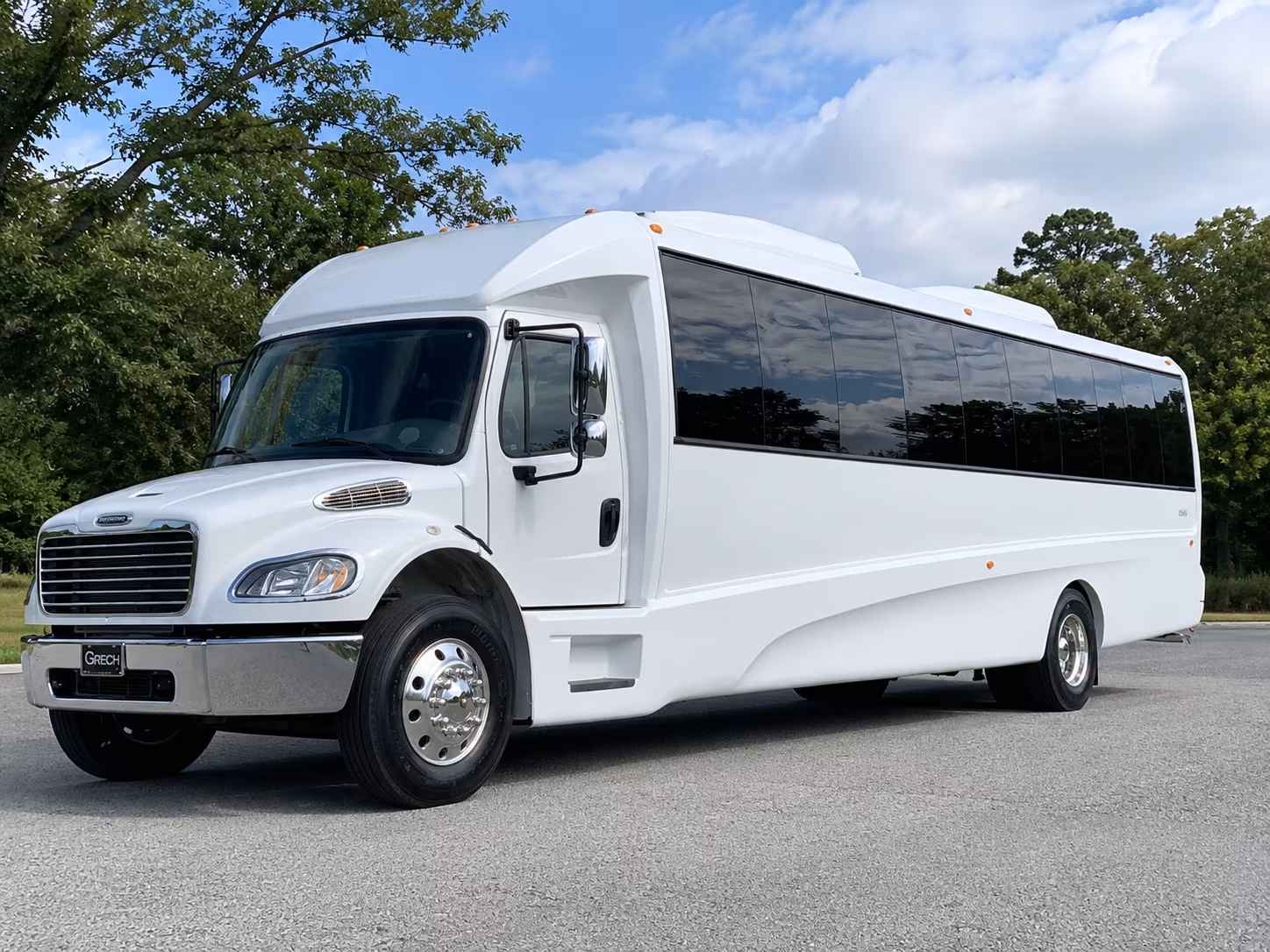 Louisville Wedding Transportation party bus exterior